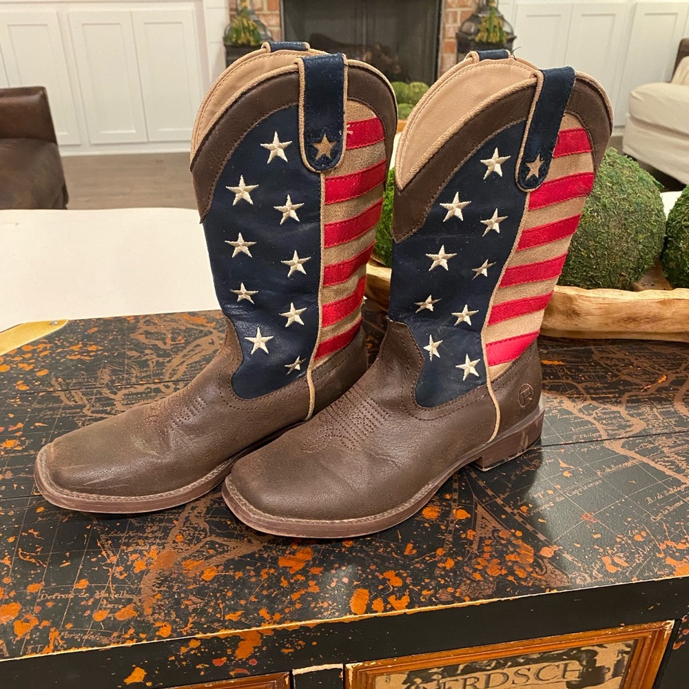 Roper American Flag Cowboy Boots